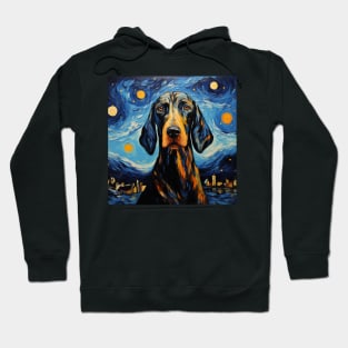 Black and Tan Coonhound Night Hoodie